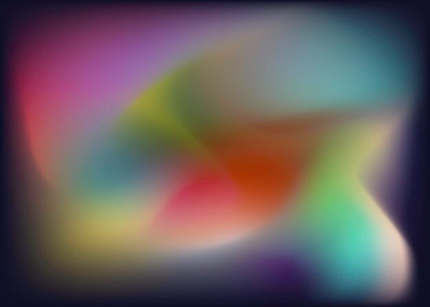 Holographic abstract multicolored background rainbow light leaks neo neons colors, blurred glow with defocused effect. 3D rendering