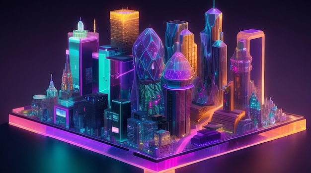 Holographic city model