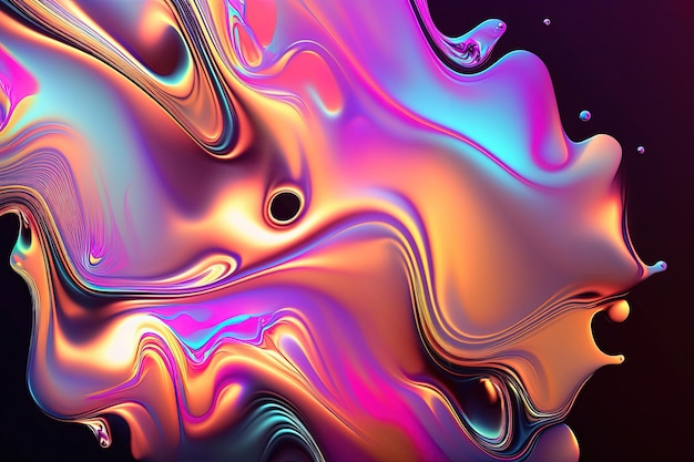 Holographic colored abstract background