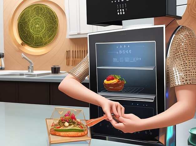 Photo holographic cooking classes