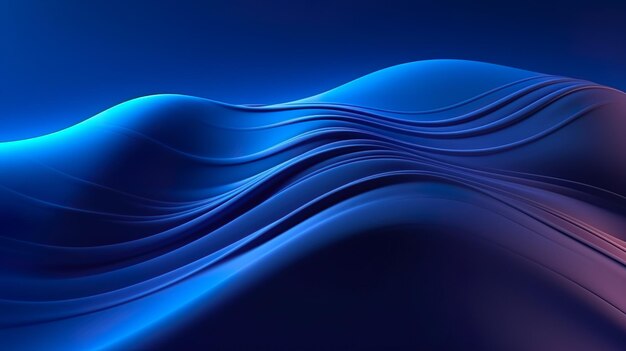 Holographic curves neon fluid flow glossy abstract