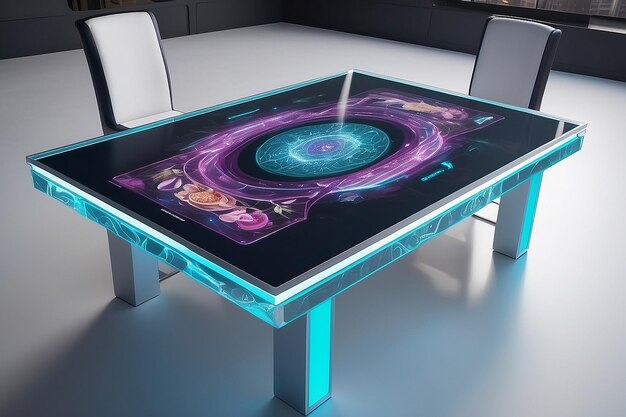 Фото Голографический интерактивный макет стола с динамическими настройками