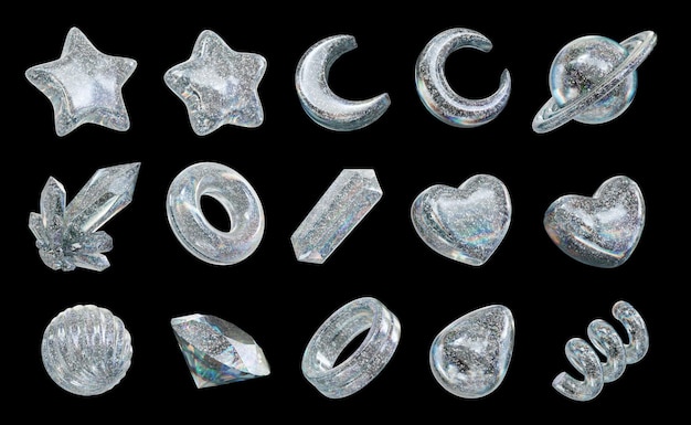 ホログラフィック・エレメント・セット・パック (Holographic Element Set Pack) は3D レンダリングをサポートしている