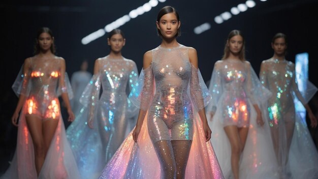 holographic fashion show runway