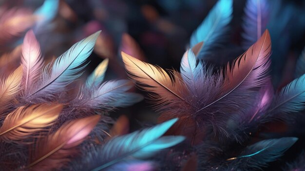 holographic feathers