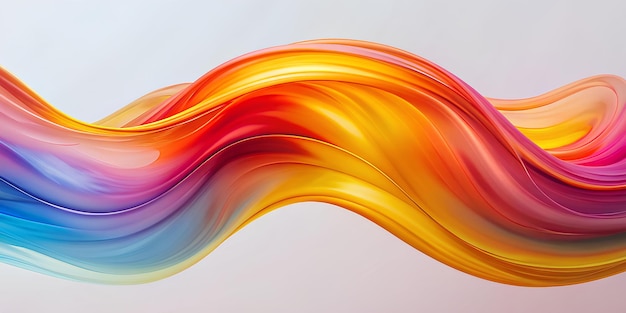 Holographic Fluid Wave Illustration Background A Seamless Fusion of Artistic Expression