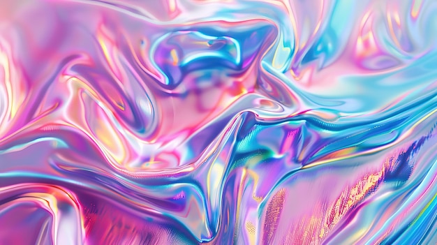Holographic foil Abstract background 3d rendering 3d illustration