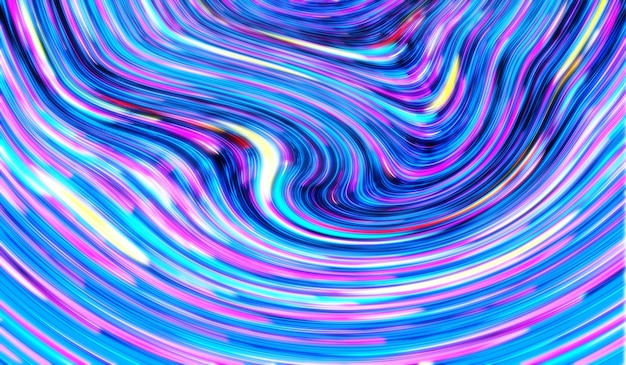 Голографическая фольга радужная волна цвет фрактальный абстрактный текстурный фон