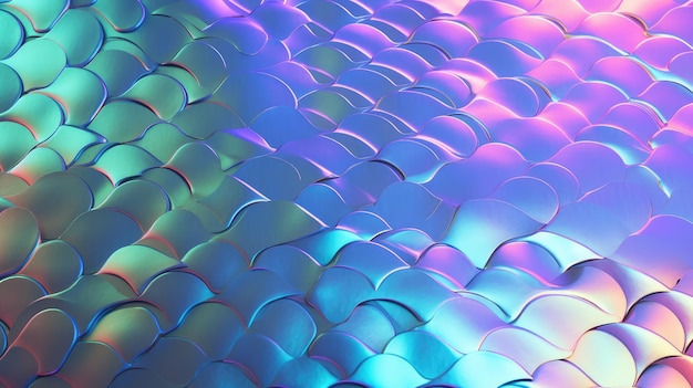 Holographic foil scales abstract background Generative AI