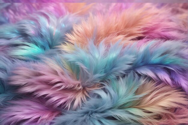 Holographic Fur Texture holographic Fur Texture Background Iridescent Fur Texture Fluffy Fur Texture Fluffy Fur Background AI Generative