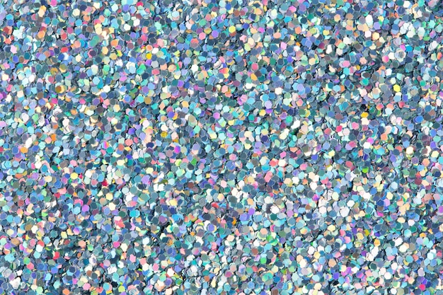 Premium Photo  Holographic glitter texture on macro high