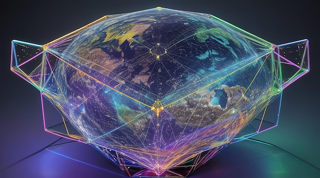Holographic global network model