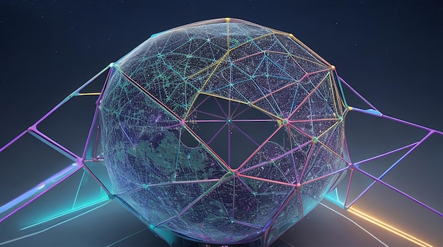 Holographic global network model