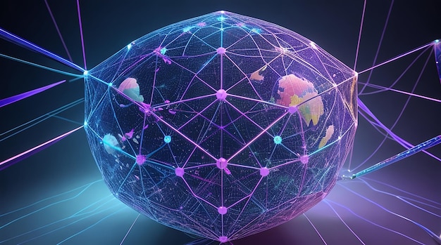 Holographic global network model