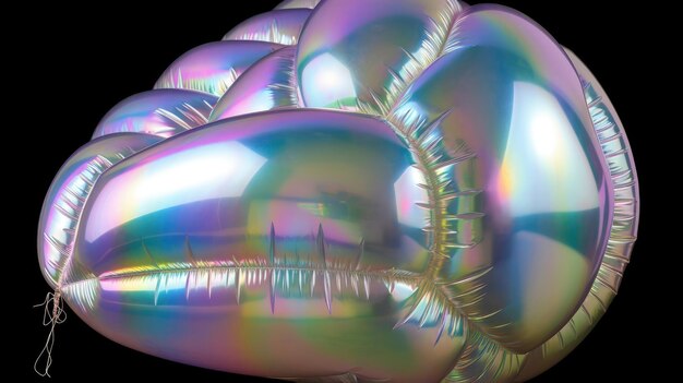 Holographic inflated balloon