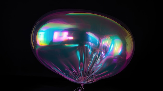 Holographic inflated balloon