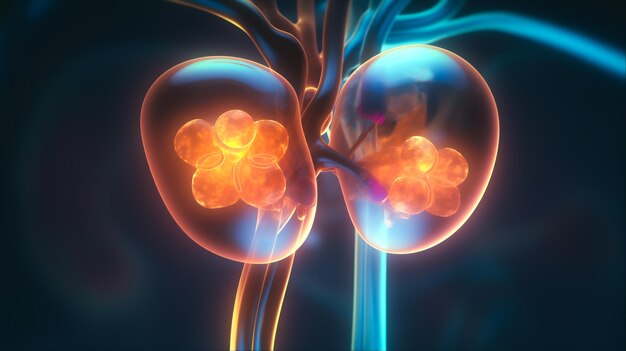 Holographic kidneys with carcinoma Generative AI