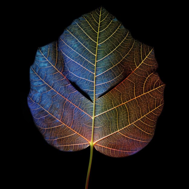 Photo holographic leaf