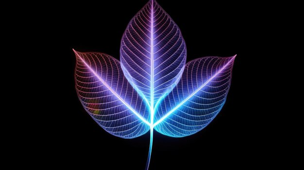 Photo holographic leaf