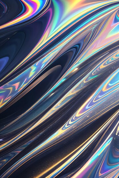 Holographic Liquid or Fabric Texture Background