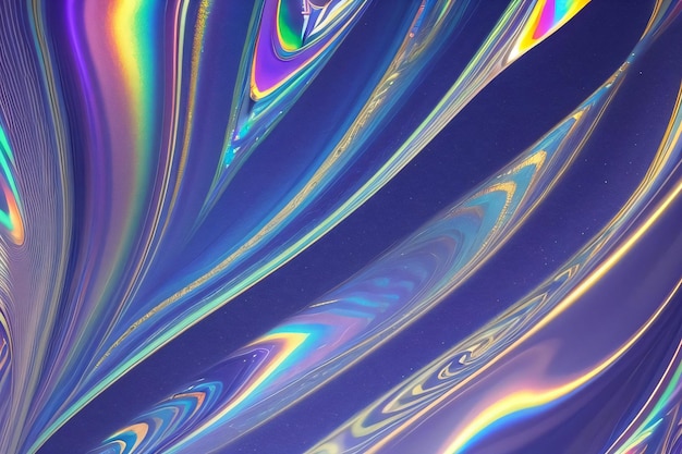 Holographic Liquid or Fabric Texture Background