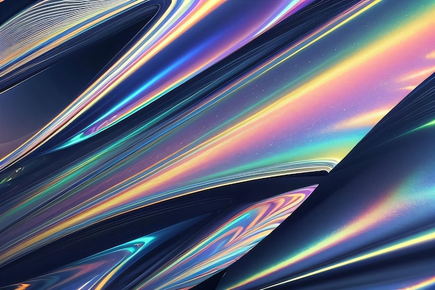 Holographic Liquid or Fabric Texture Background