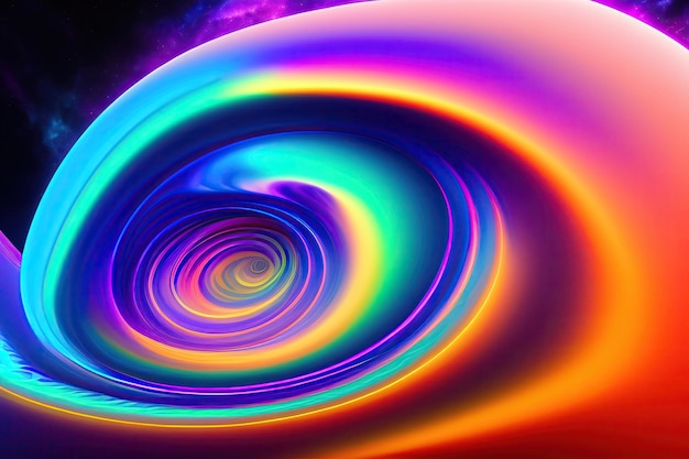 Holographic Neon Fluid Waves