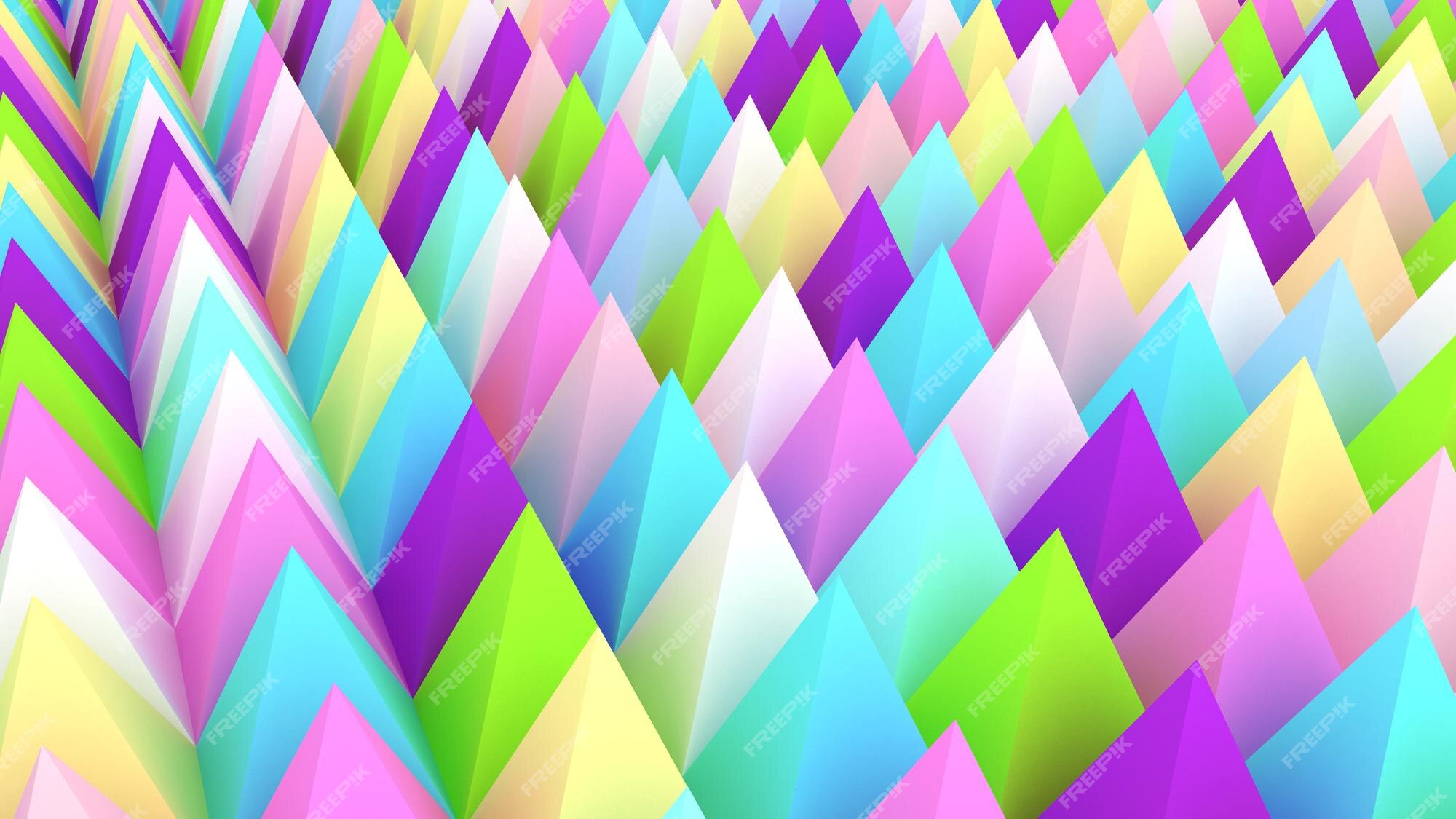 Premium Photo | Holographic pyramids background 3d illustration multicolor wallpaper smooth pastel texture spikes abstract sharp objects 3d rendering backdrop Premium Photo | Holographic pyramids background 3d illustration multicolor wallpaper smooth pastel texture spikes abstract sharp objects 3d rendering backdrop