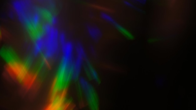 Photo holographic rainbow flares vibrant and magical photo effect overlay