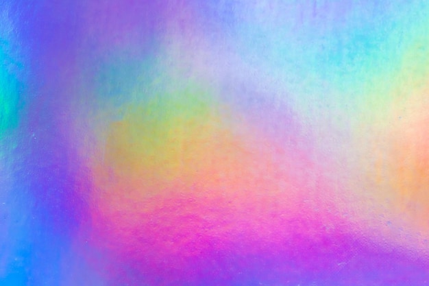 Sfondo olografico olografico astratto con struttura iridescente in lamina arcobaleno
