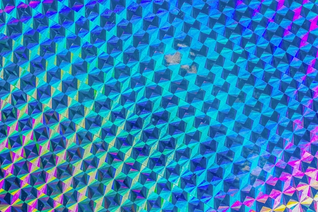 Photo holographic rainbow foil iridescent texture abstract hologram background