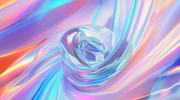 Holographic texture Blur background Iridescent background