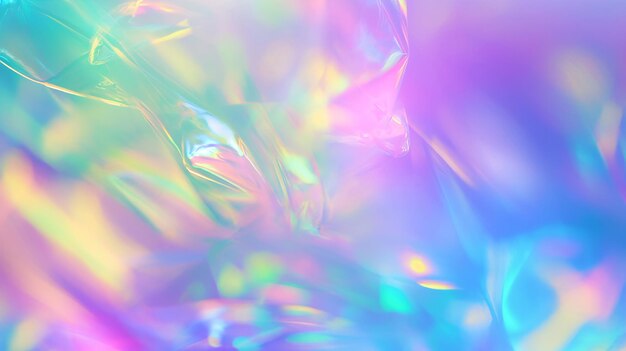 Holographic texture Blur background Iridescent background