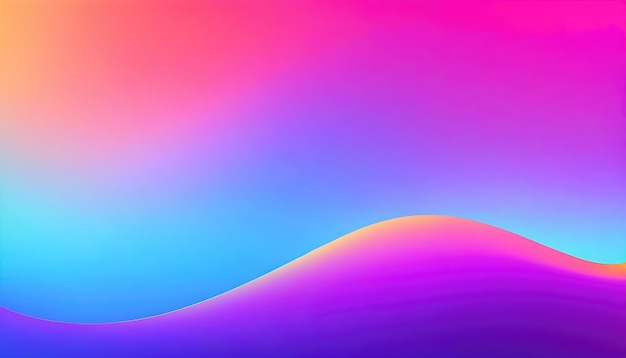 Holographic Unicorn Gradient colors soft blurred background