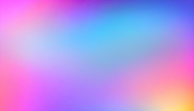 Holographic Unicorn Gradient colors soft blurred background