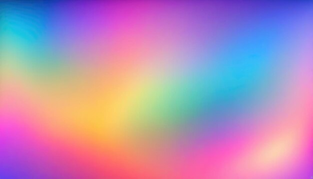 Holographic Unicorn Gradient colors soft blurred background