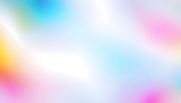 Photo holographic unicorn gradient colors soft blurred background