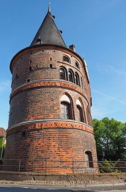 Holstentor Holsten Gate in Luebeck