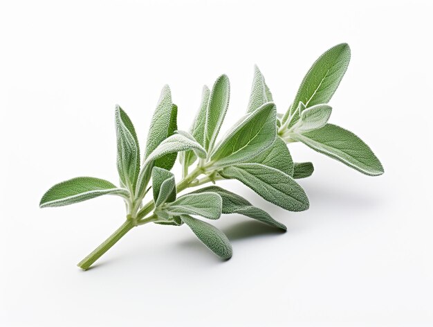 Photo holy basil or tulsi plant on white background