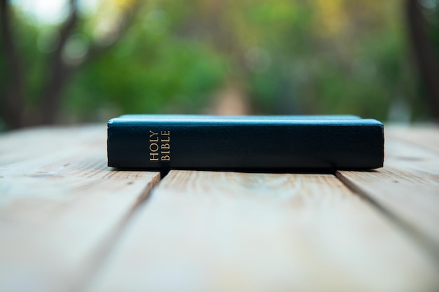 holy bible on the table
