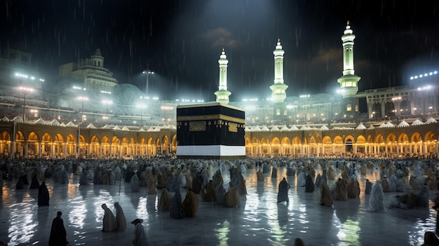 Holy Kaaba in Mecca saudi arabia