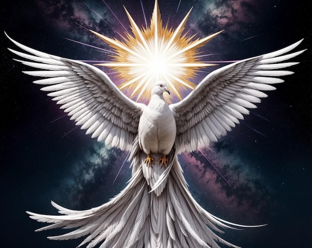 Святой Дух в виде голубя Генеративный ИИ