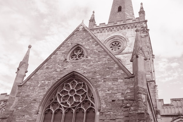 Holy Trinity Church, Stratford Upon Avon, Engeland, VK in zwart-wit sepiatint