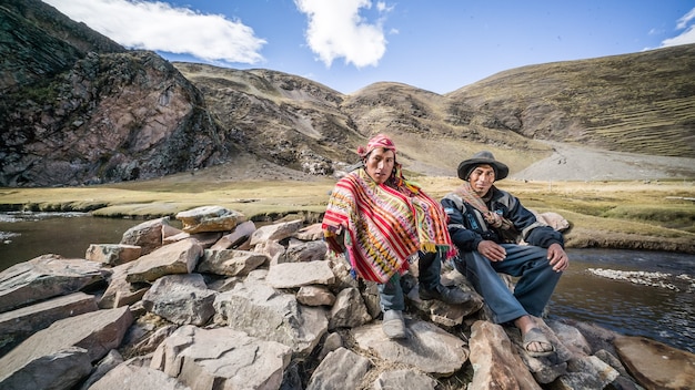 Photo hombres de los andes