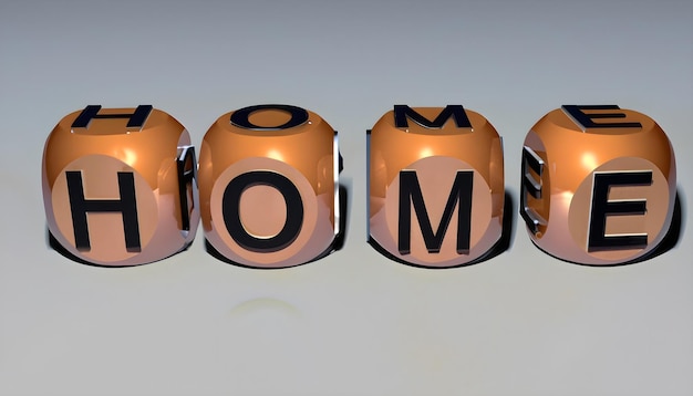 Home 3d words