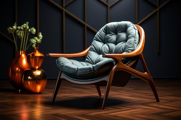 Foto estetica della casa armchair architexture con cuscino morbido design accogliente