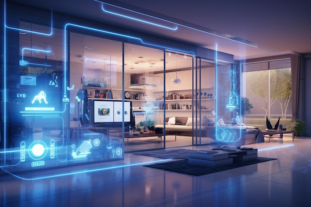 Home automation and energy efficiency technology concept