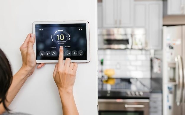 Photo home automation with tablet photo