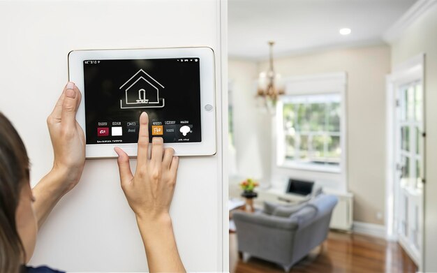 Photo home automation with tablet photo