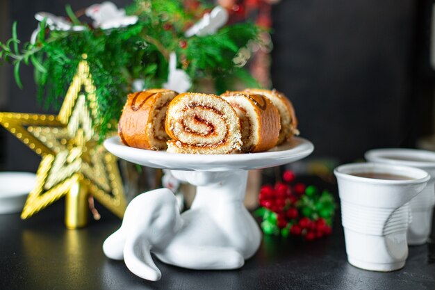 Home-baked Christmas sweet pastry dessert